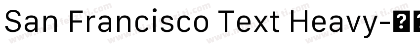 San Francisco Text Heavy字体转换